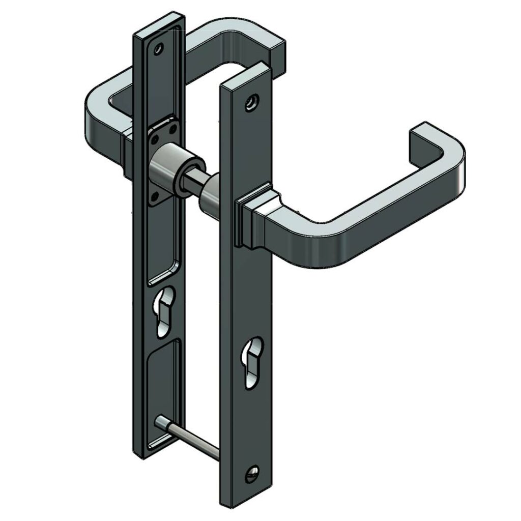 Drückergarnitur für Metalltüren